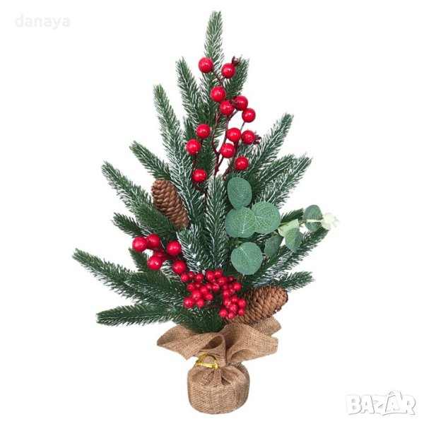 4205 Коледна украса Елхичка с шишарки, снимка 1