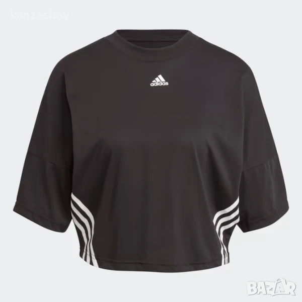 adidas Performance CROPPED TEE W - страхотна дамска тениска L, снимка 1