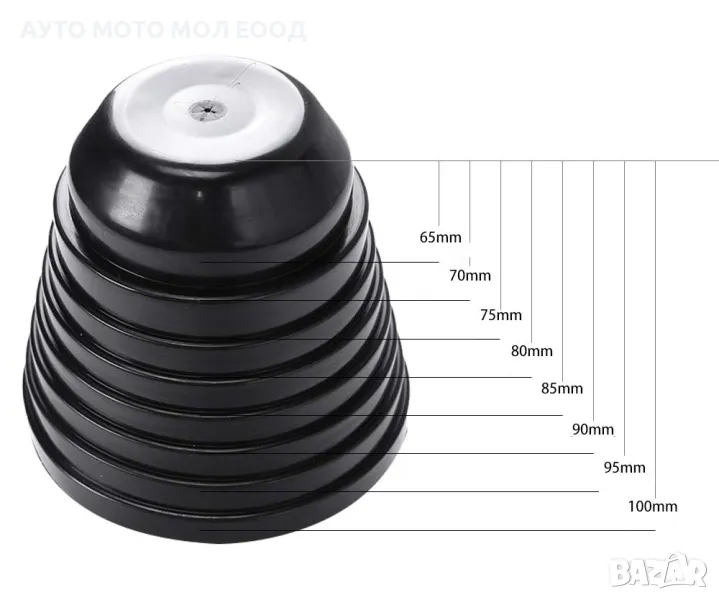 Универсална Гумена предпазна капачка за Фар 65мм-100мм., снимка 1