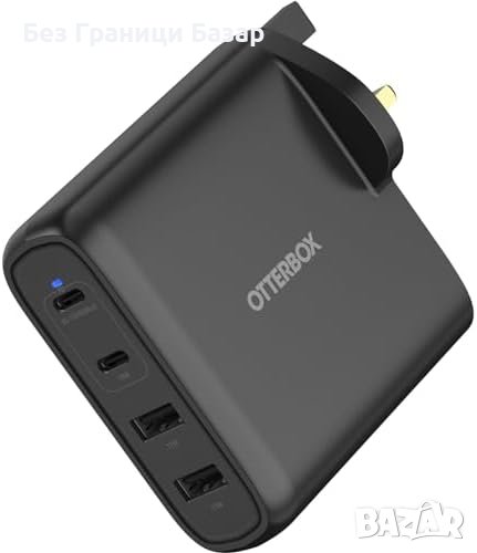 Ново Бързо и Устойчиво 4-портово Зарядно - USB-C/A, 100W, OtterBox, снимка 1