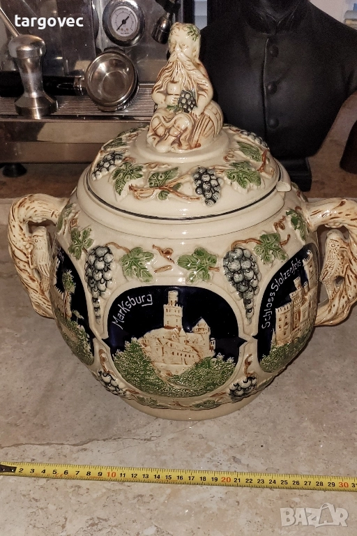 разкошен старинен немски супник, снимка 1