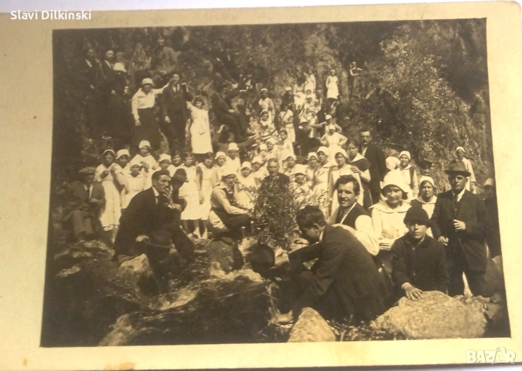 Снимка на бялото братство и учителя  Петър Дънов. Оригинал.Дънов , снимка 1