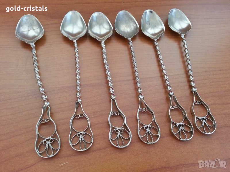 Руски  лъжички филигран, снимка 1