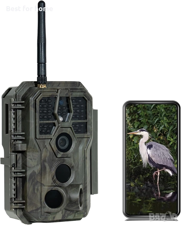 Ловна камера (Фотокапан) GardePro E8 – 48MP, 1296P HD видео с Wi-Fi, снимка 1