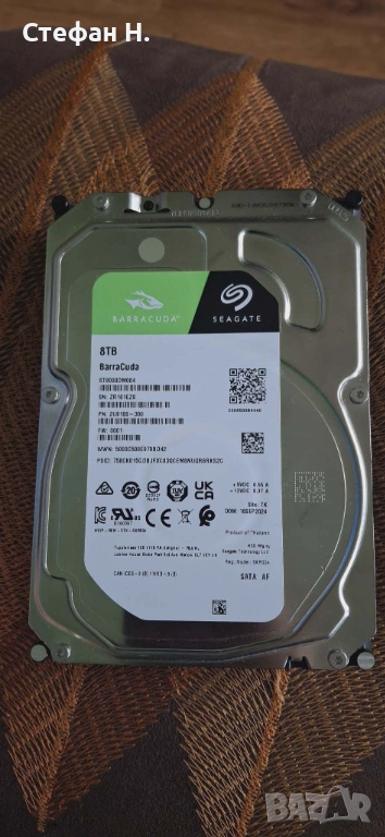 Seagate Baracuda 8TB , снимка 1