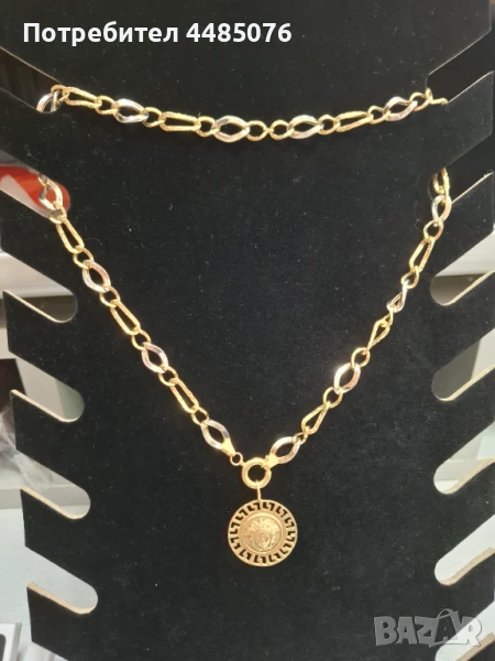 ЗЛАТЕН ДАМСКИ ЛАНЕЦ / КОЛИЕ 14К., снимка 1