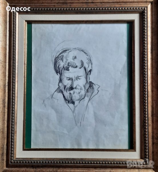 Владимир Димитров Майстора -рисунка с молив на мъж, снимка 1