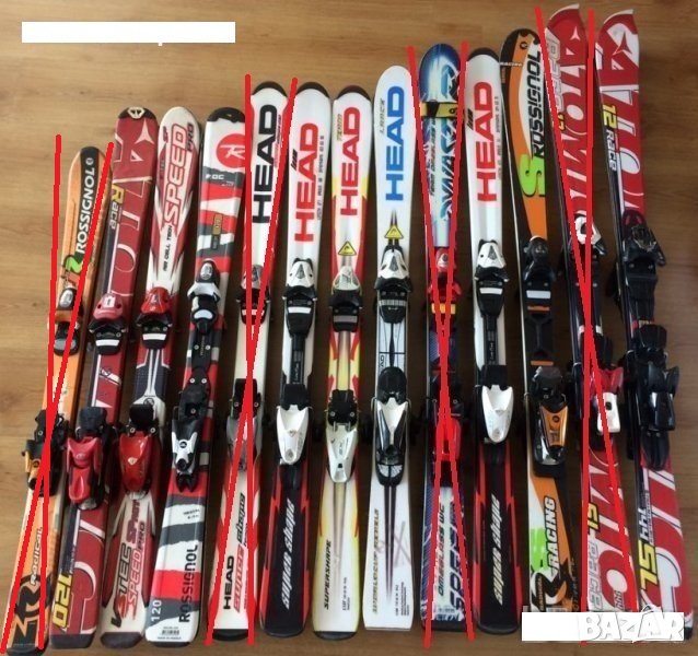 Продавам няколко чифта ски височини от 110см до 190см , снимка 1