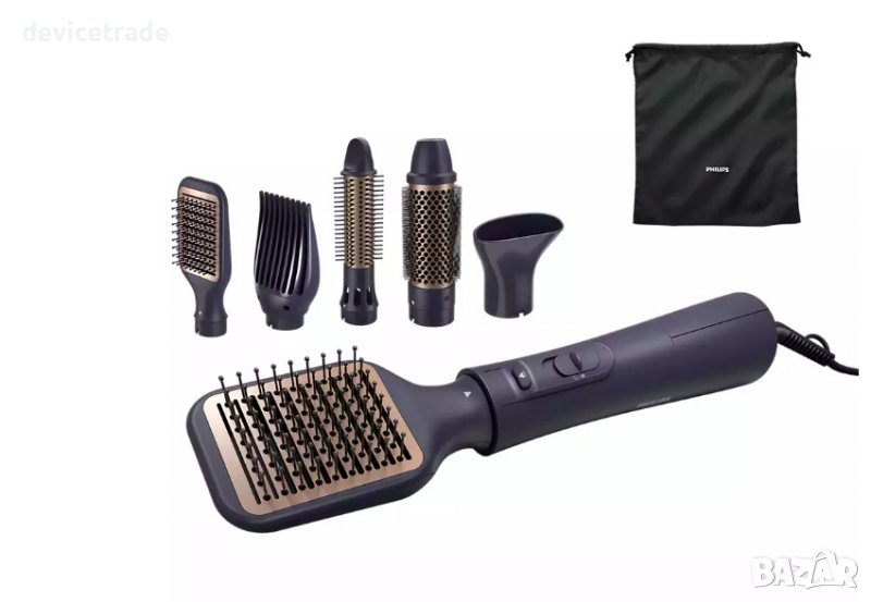 Четка за коса с горещ въздух Philips Series 5000 BHA530/00, 1000 W, снимка 1