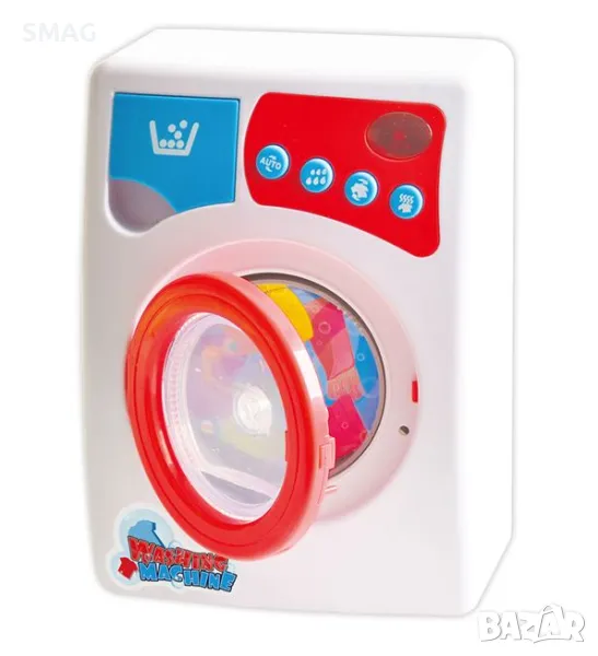 Бяла детска пералня със светлина, звук и движение на барабана S_1220793, снимка 1