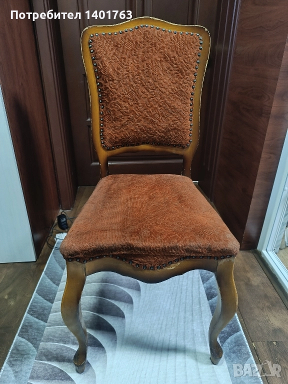Виенски тапицирани столове, масивен бук , снимка 1