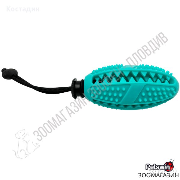 Играчка за Куче - Четка за Зъби - M, L размер - Светлосиня разцветка - Pet Interest, снимка 1