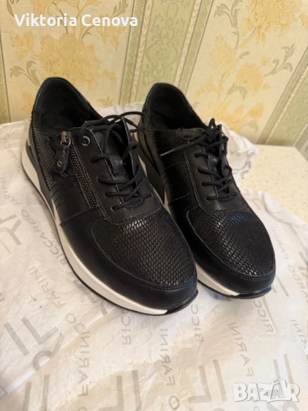 Черни обувки, ест кожа, 41, снимка 1