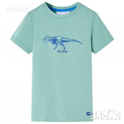 Детска тениска, средно синя, 104（SKU:11740, снимка 1