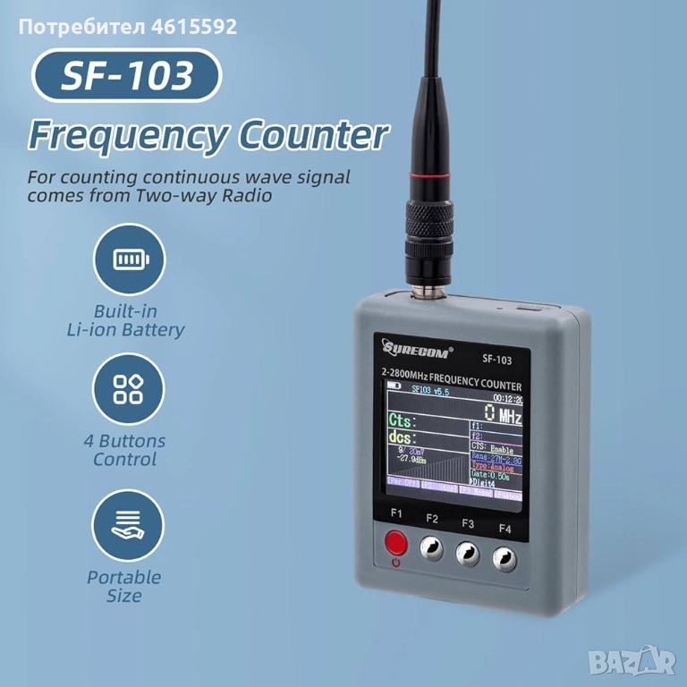 Честотомер с обхват 2MHz - 2.8GHz, снимка 1