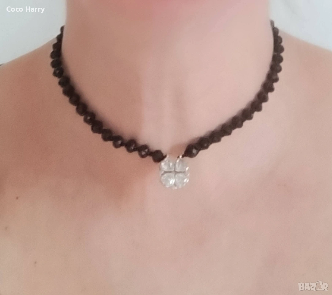 Комплект гривна и чокър,ръчно изработени, снимка 1