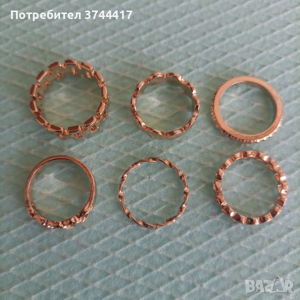 Много красиви дамски пръстенчета шест броя , снимка 1