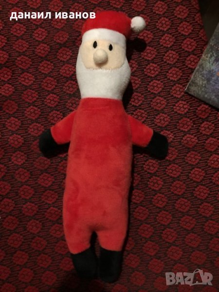 Плюшен дядо коледа писукащ за куче или дете , снимка 1