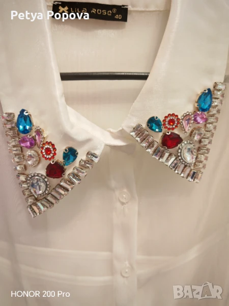 Риза с цветни камъни, снимка 1