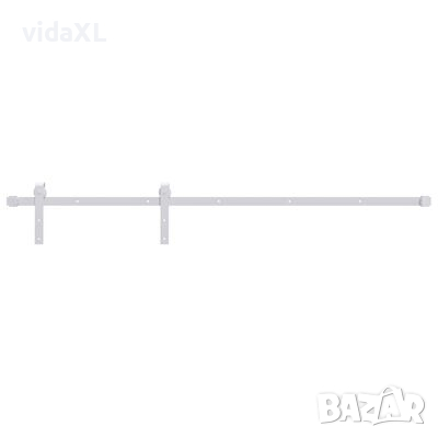 vidaXL Механизъм за плъзгаща се врата, 183 см, стомана, бял（SKU:151707, снимка 1