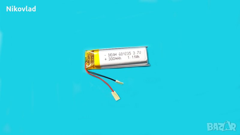 Батерия 3.7V 300mAh/ 601235/ Li-Ion, снимка 1