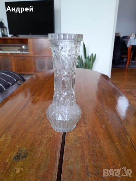 Стара стъклена ваза #9, снимка 1