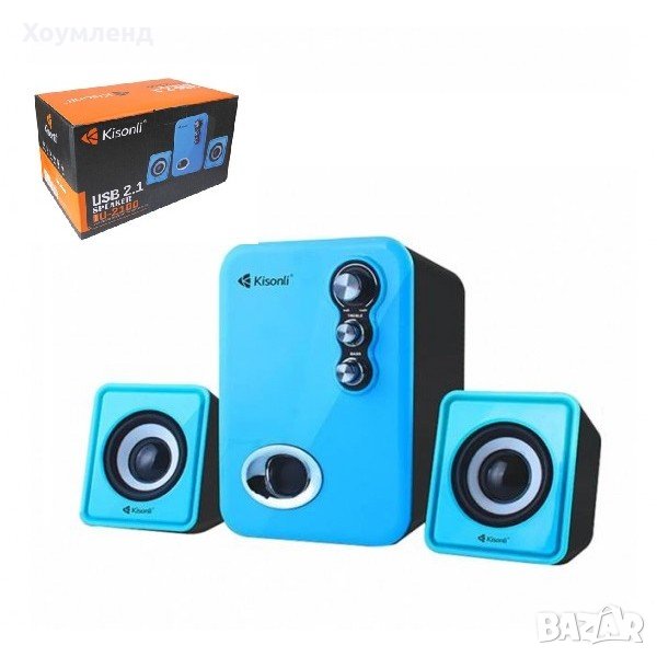  Колонки за компютър 2+1 U-2100 - колонки с буфер, снимка 1