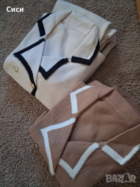 Дамски комплекти финно плетиво в два цвята , снимка 1