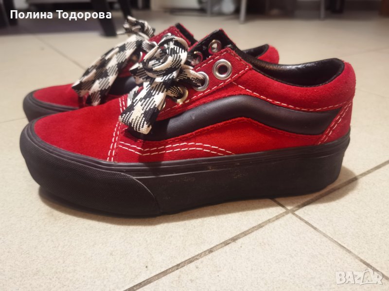 Страхотни супер запазени кецове VANS, номер 36, с по-висока подметка, снимка 1