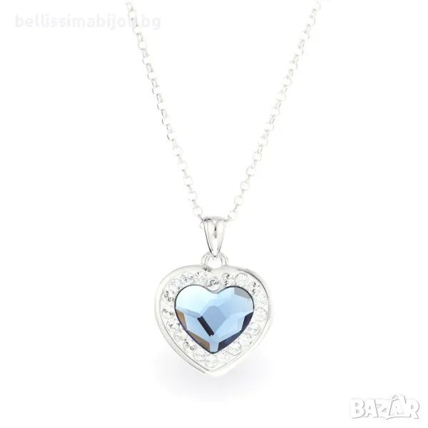 Дамско Сребърно Колие с Кристали Сваровски/Swarovski, снимка 1