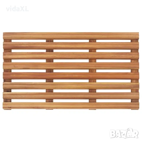 vidaXL Постелки за баня, 2 бр, акациево дърво масив, 56x37 см, снимка 3 - Аксесоари за баня - 56147621