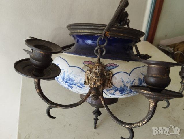 Стар полилей,кандилабър, снимка 3 - Полилеи - 42185487