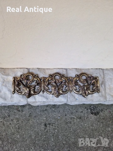 Прекрасна антикварна метална закачалка , снимка 5 - Антикварни и старинни предмети - 51155876