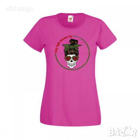 Дамска тениска Свети Валентин Skull Valentine's 19, снимка 5 - Тениски - 35582148
