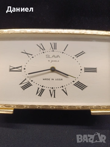 Будилник Слава , снимка 3 - Антикварни и старинни предмети - 54091811