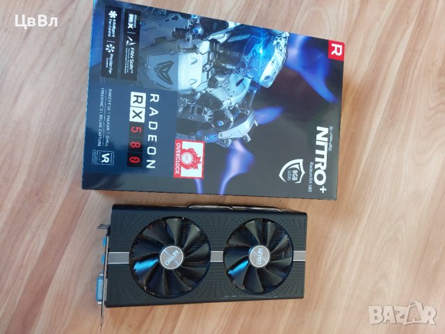 Видео карти SAPPHIRE RADEON RX 580 Nitro+ 4 GB, снимка 4 - Видеокарти - 42589684