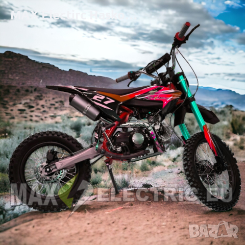 Бензинов кросов мотор 125 cc/кубика MaxMotors - Red, снимка 1