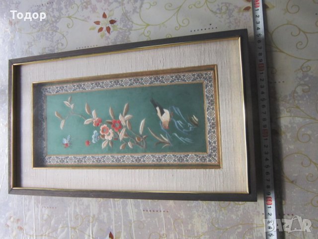 Невероятен старинен гоблен , снимка 2 - Гоблени - 31823882