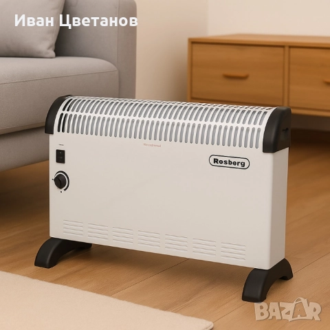 Конвекторна отоплителна печка Rosberg (2000W) и Rosberg (2000W с вентилатор) – 2000W