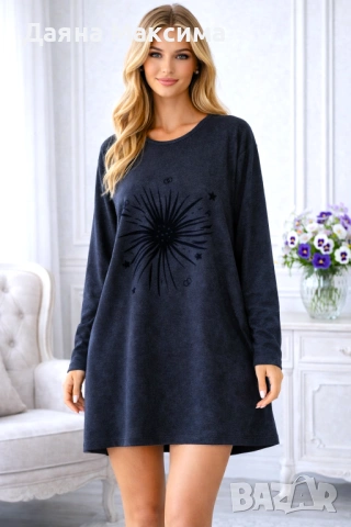 Блузон кашмир 2/3ХЛ 💜 , снимка 2 - Туники - 53062959