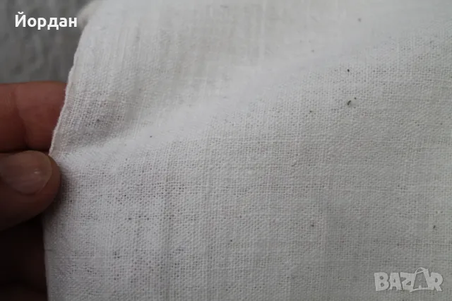 Ръчно тъкан ленен плат за кърпи , снимка 3 - Платове и дамаски - 50223675