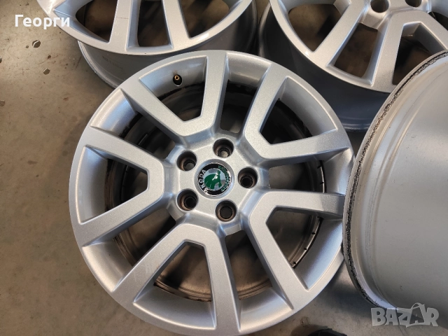 4бр.алуминиева джанта 17цола за Skoda 5x112, снимка 6 - Гуми и джанти - 52986302