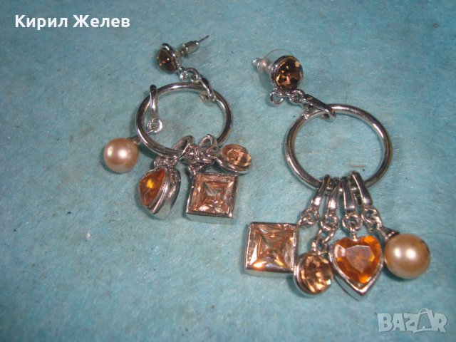 МАСИВНИ КРАСИВИ СКЪПОЦЕННИ АРТ ФЕШЪН СРЕБРИСТИ ОБЕЦИ 27411, снимка 3 - Обеци - 35101001