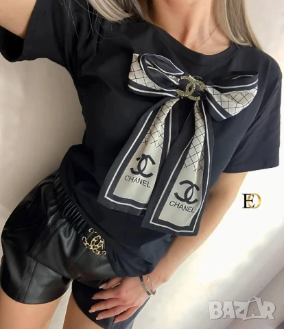 дамски тениски chanel , снимка 2 - Тениски - 51301991