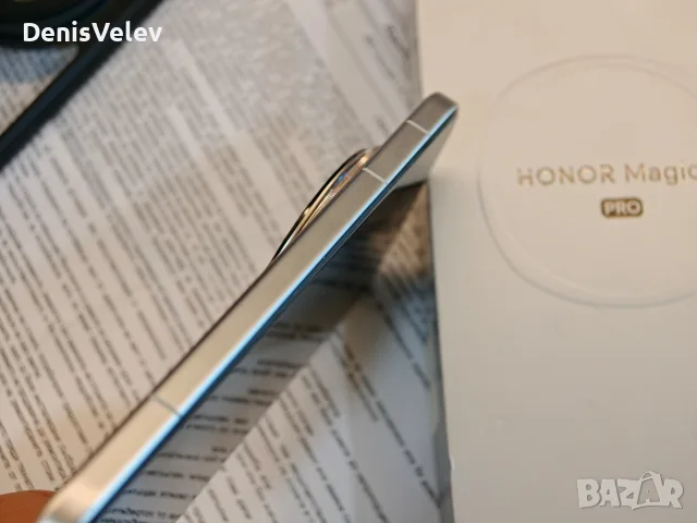 Като НОВ! Honor Magic 8 Pro Sunrise Gold Гаранция Yettel, снимка 8 - Huawei - 56294908
