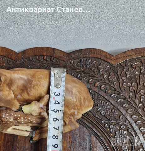 🦌 Порцеланова фигура „Сърна с малко“ – Goebel, W. Germany , снимка 12 - Колекции - 52869431
