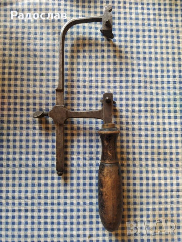 стара малка ножовка, снимка 4 - Антикварни и старинни предмети - 54316036