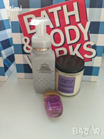 Продавам Bath and Body Works  комплекти лосиони,свещи, дезинфектанти, сапун, снимка 5 - Козметика за тяло - 43528334