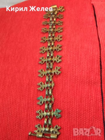 АВТЕНТИЧНА ВЪЗРОЖДЕНСКА БРОНЗОВА ГРИВНА с ЩИФТ РЯДКА МАЙСТОРСКА ИЗРАБОТКА 4963, снимка 5 - Антикварни и старинни предмети - 30636705