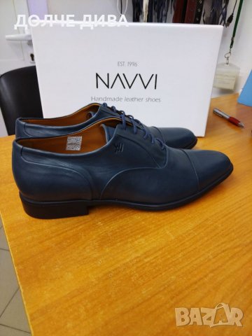 НАМАЛЕНИЕ-Мъжки обувки естествена кожа м. 116 т. сини , снимка 3 - Официални обувки - 38272119
